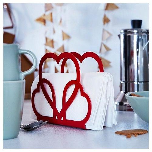IKEA イケア ナプキンホルダー ハート形 レッド 赤 m10528826 VINTERFINT ヴィンテルフィント クリスマス|clair-kobe|02