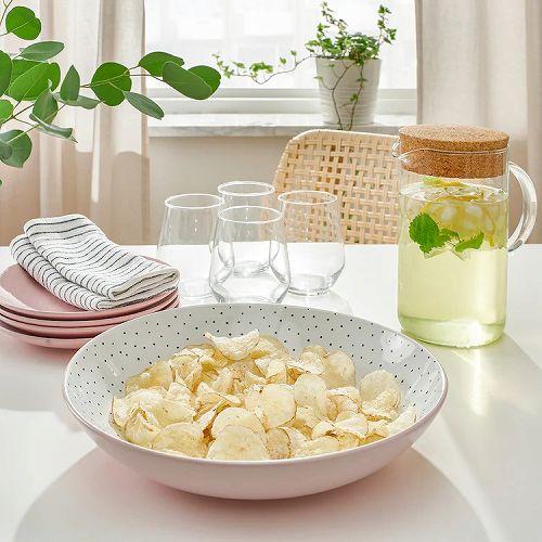 イケア（IKEA） サービングボウル ピンク 30cm m10537185 STENTICKA