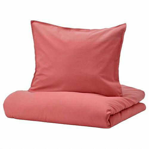 IKEA MARKERAD イケア掛布団カバー＆枕カバー　シングルサイズ イケア（IKEA） 掛け布団カバー＆枕カバー ダークピンク シングル
