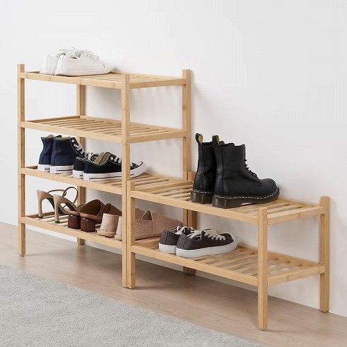 イケア（IKEA） シューズラック 竹 60cm m10542318 VASSKAR ヴァス