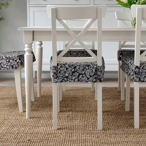 イケア（IKEA） チェアパッド グレー ホワイト 42 35x42x4cm m10548853