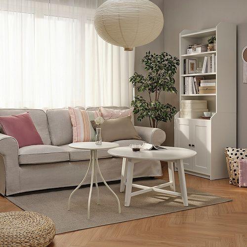 机・テーブル IKEA HEMNES サイドテーブル グレー