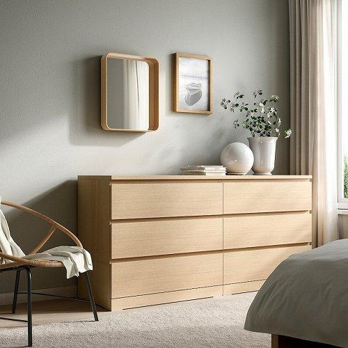 イケア（IKEA） ミラー オーク材突き板 40x50cm m10591592 DVARGSYREN