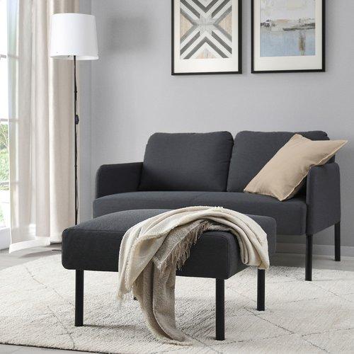 イケア（IKEA） オットマン クニーサ ダークグレー m10595934 GLOSTAD