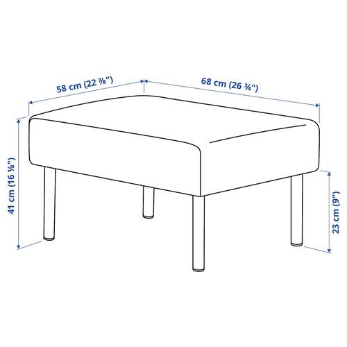 イケア（IKEA） オットマン クニーサ ダークグレー m10595934 GLOSTAD