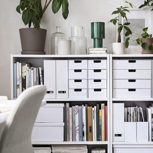 【値下げ中！】IKEA ホワイト木製チェスト 2引き出し付き イケア（IKEA） ミニチェスト（引き出し×2） ホワイト 16x25 cm
