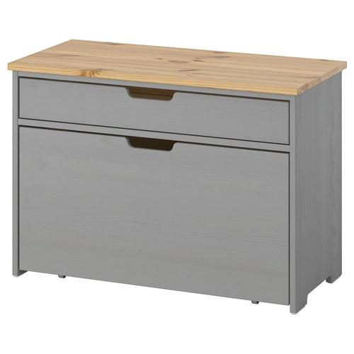 イケア（IKEA） 収納ベンチ グレー 80×38×56cm m10599324 KALLSO