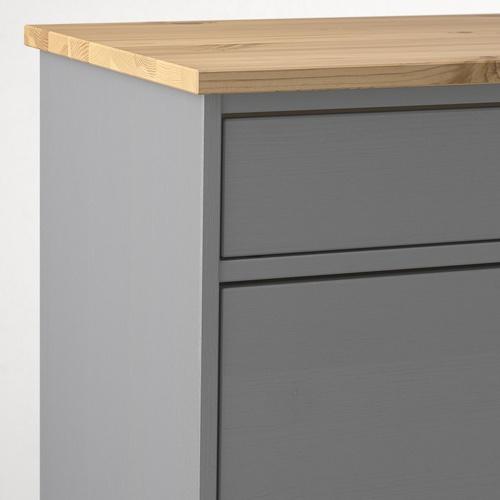 イケア（IKEA） 収納ベンチ グレー 80×38×56cm m10599324 KALLSO