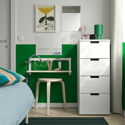 イケア（IKEA） ミラー ホワイト 30×40cm m10602133 RUNDOXEL