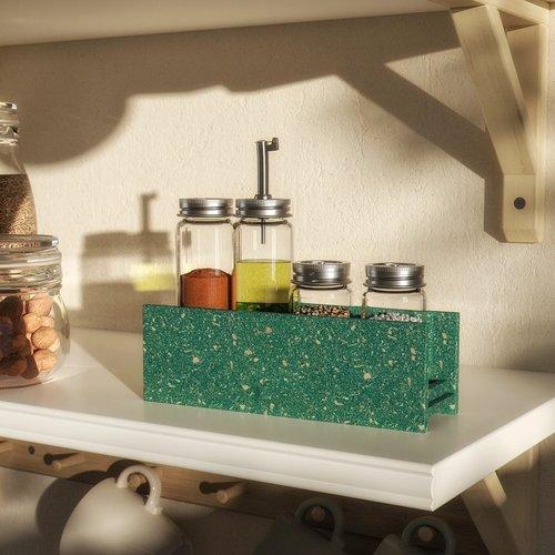 イケア（IKEA） スパイスラック グリーン 20 cm 3 ピース m10607121