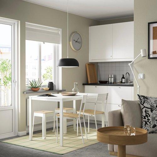 イケア（IKEA） スツール ホワイト/パイン材 m10610086 TRANNOトレノー