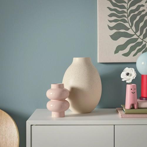 イケア（IKEA） 花瓶 ライトピンク 14cm m10637726 PARLHAGG
