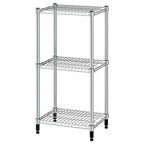 イケア（IKEA） シェルフユニット 亜鉛メッキ 46x36x94cm m20167206