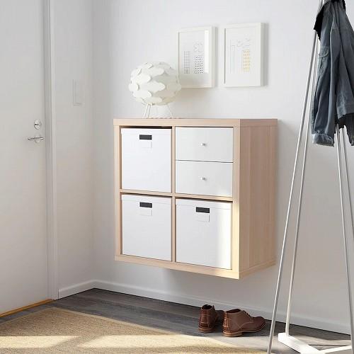 IKEA イケア インサート 引き出し2段 ホワイト 白 33x33cm IKEA イケア インサート 引き出し2段 ホワイト 白 33x33cm