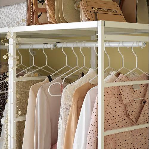 イケア（IKEA） 調節可能ハンガーレール ホワイト 白 46-82cm
