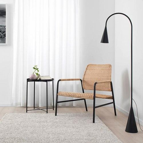 イケア（IKEA） パーソナルチェア 籐 チャコール m20442969 ULRIKSBERG