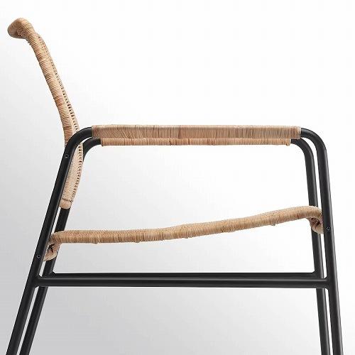 イケア（IKEA） パーソナルチェア 籐 チャコール m20442969 ULRIKSBERG
