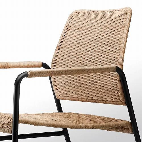 イケア（IKEA） パーソナルチェア 籐 チャコール m20442969 ULRIKSBERG