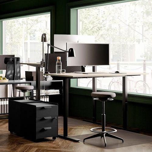 IKEA天板と脚のセット＋ローボードのセット 引取限定（直接お渡し） イケア（IKEA） 引き出しユニット（引き出し×3） キャスター付き