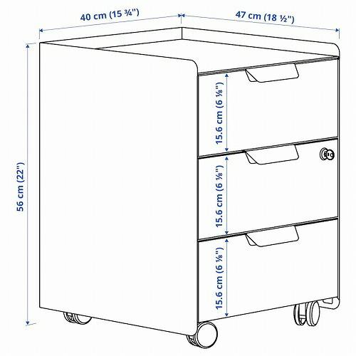 黒 スチールラック 3段 キャスター付き　イケア　トロッテン イケア（IKEA） IKEA - - TROTTEN -トロッテン- ワゴン チャコール