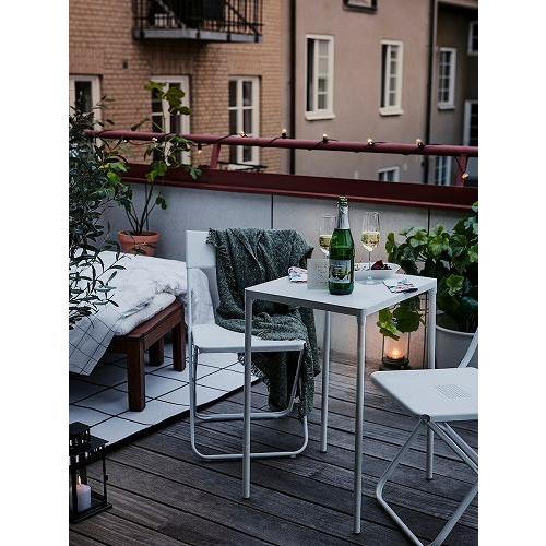イケア（IKEA） テーブル 屋外用 ホワイト 50x44cm m20487217 FEJAN