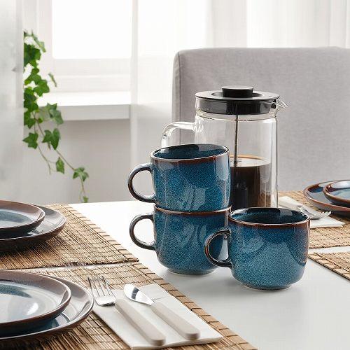 イケア（IKEA） マグ ブルー 370ml m20503627 GLADELIG グラデリグ