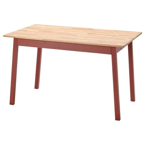 イケア（IKEA） テーブル ライトブラウンステイン/レッドステイン