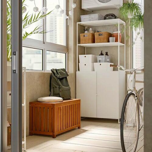 イケア（IKEA） 収納ボックス ライトブラウンステイン 室内 屋外用