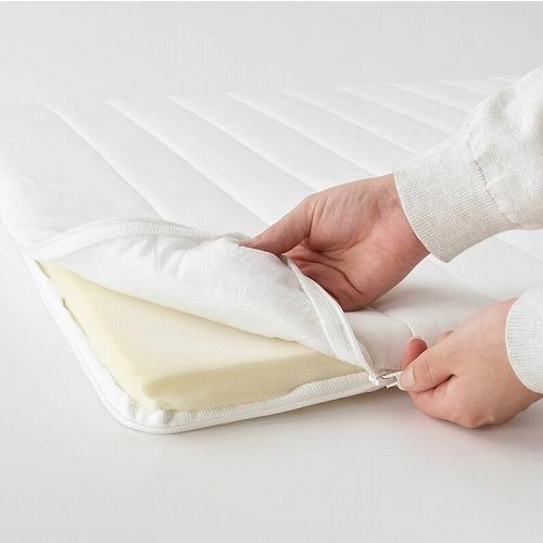 イケア（IKEA） マットレストッパー（パッド） ホワイト セミシングル