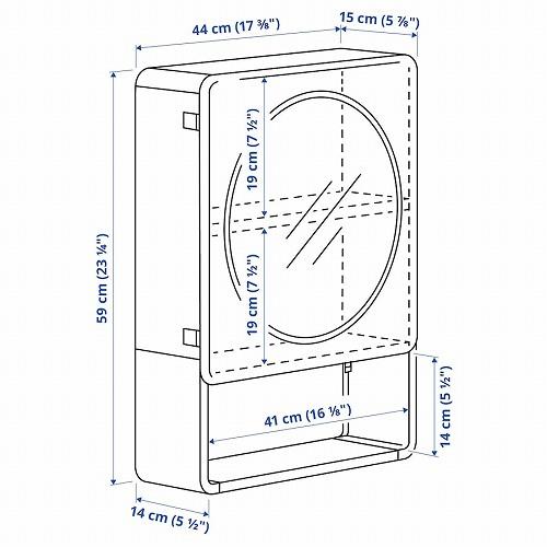 IKEA イケア ミラーキャビネット 新品 ite0831430pe777157s5.jpg