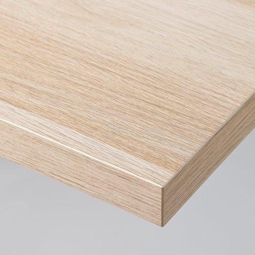 イケア テーブル 天板のみ 2枚セット LINNMON 150×75×3.5 イケア（IKEA） 天板 ホワイトステイン オーク調 100×45cm m20596221