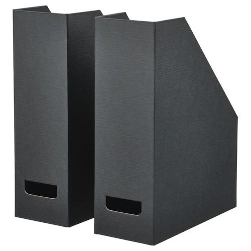 イケア（IKEA） マガジンファイル チャコール 2 ピース m20596914