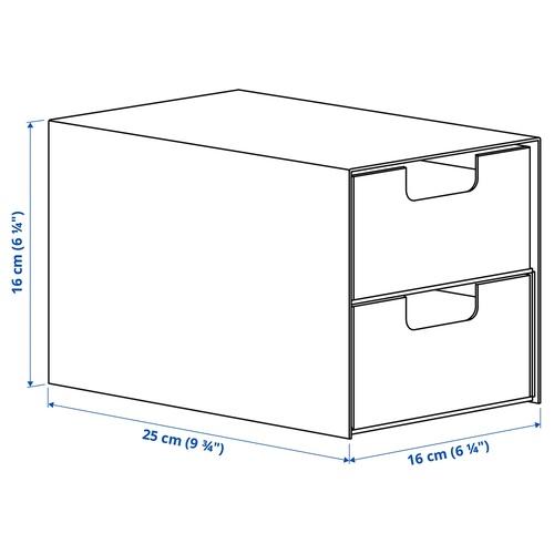 イケア（IKEA） ミニチェスト（引き出し×2） ナチュラル 16x25 cm