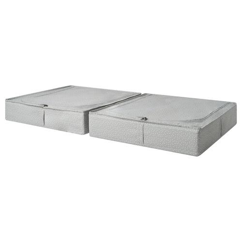 イケア（IKEA） ベッド下収納ボックス ライトグレー 57x60 cm 2 ピース