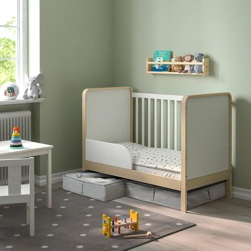 イケア（IKEA） ベッド下収納ボックス ライトグレー 57x60 cm 2 ピース