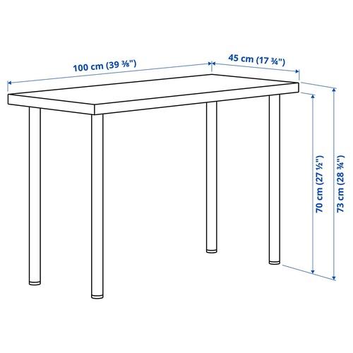 イケア（IKEA） テーブル ホワイト 100×45cm m29590154 LINNMON