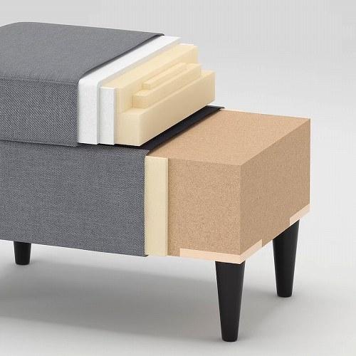 イケア（IKEA） オットマン ノールドヴァッラ ダークグレー m30300417 