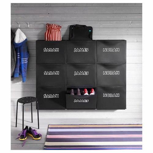 IKEA イケア TRONES シューズキャビネット 3個セット TRONES トローネス シューズキャビネット/収納, ホワイト, 52x39