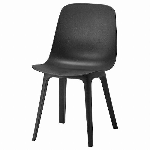 美品 イケア ODGER オドゲル ダイニングチェア チャコール　2脚セット イケア（IKEA） チェア チャコール m30457314 ODGER オドゲル : 株式