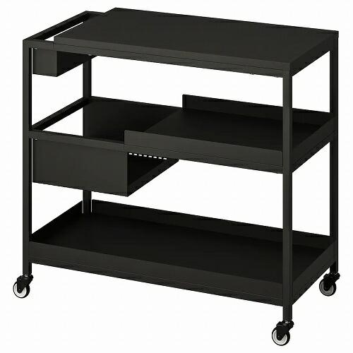 イケア（IKEA） ワゴン チャコール 80x40cm m30474865 TROTTEN