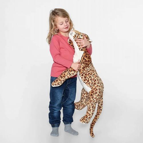 イケア（IKEA） ソフトトイ ぬいぐるみ ヒョウ ベージュ 80cm