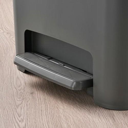 イケア（IKEA） ペダル式ゴミ箱 ダークグレー 50L m30514098 KNOCKLA