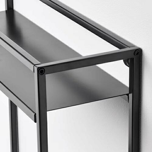 イケア（IKEA） ディスプレイシェルフ チャコール 飾り棚 40x60cm