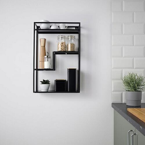 イケア（IKEA） ディスプレイシェルフ チャコール 飾り棚 40x60cm