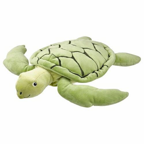 イケア（IKEA） ソフトトイ ぬいぐるみ カメ グリーン 44cm m30522102