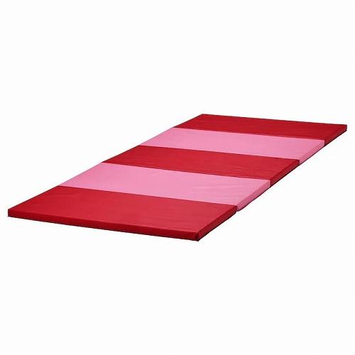 イケア（IKEA） 折りたたみ式ジムマット ピンク レッド 78x185cm