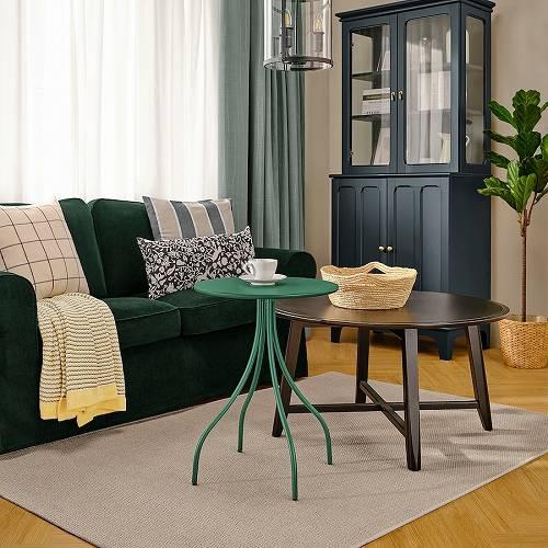 イケア（IKEA） サイドテーブル ダークグリーン 46cm m30578976