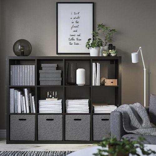 イケア（IKEA） ボックス グレー 33x38x33cm m30586778 BLADDRA