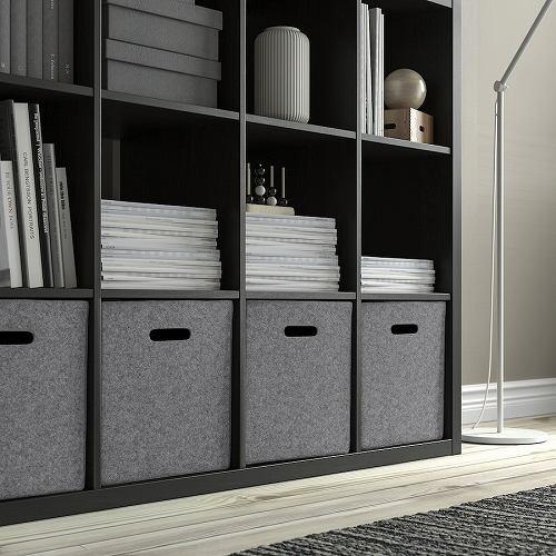 イケア（IKEA） ボックス グレー 33x38x33cm m30586778 BLADDRA