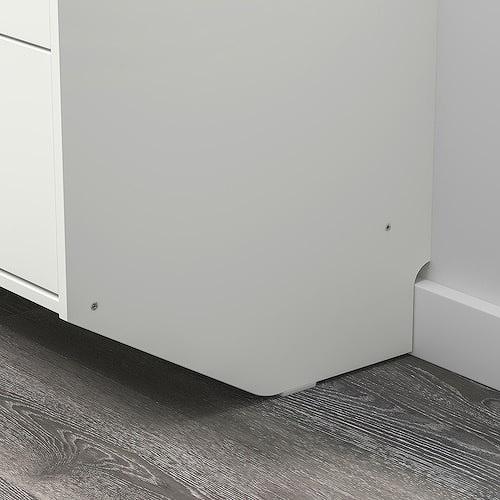 イケア（IKEA） ラックネス チェスト 引き出しx3 ホワイト 壁取り付け